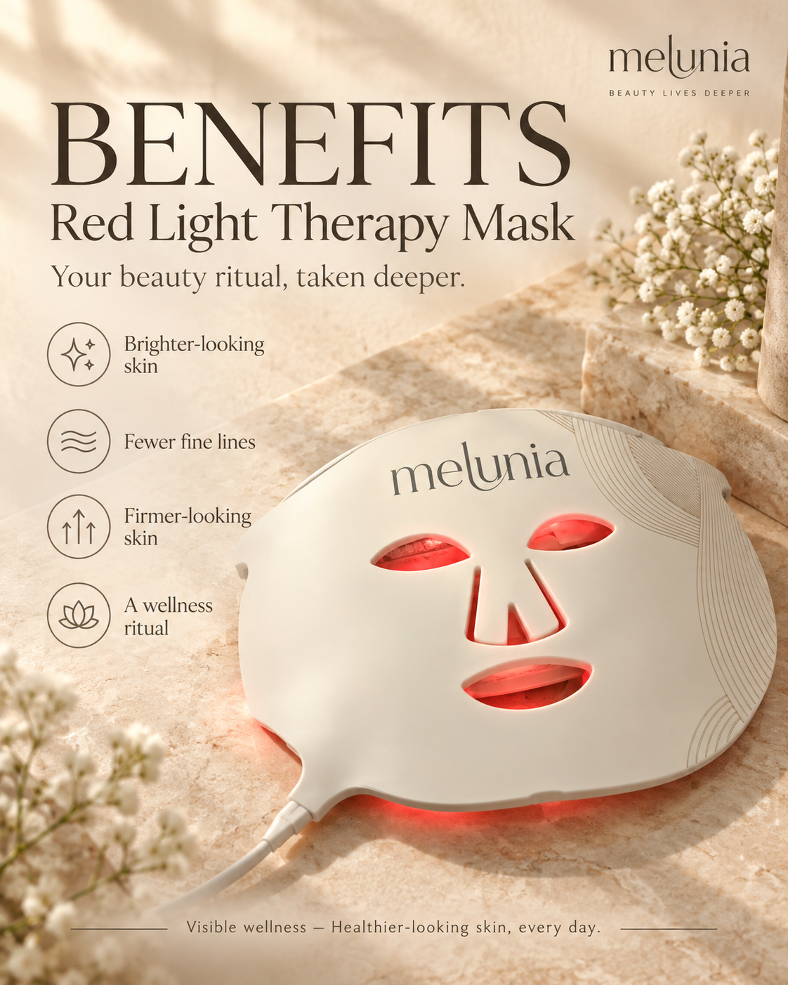 Melunia LED Facial Therapy Mask